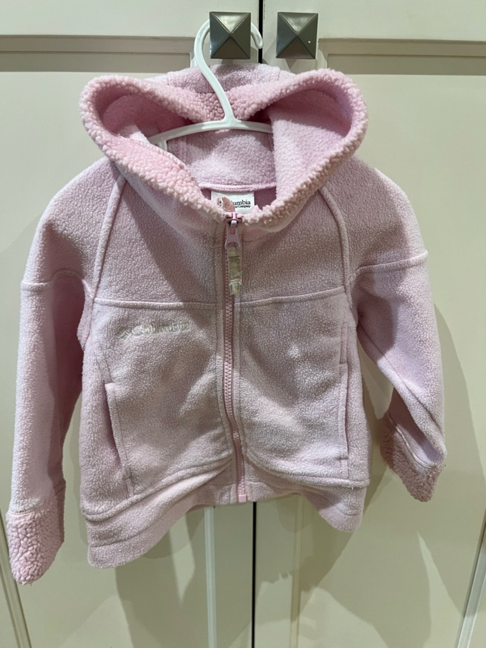 Columbia 3t Girls' Pink Sherpa Fleece Hoodie